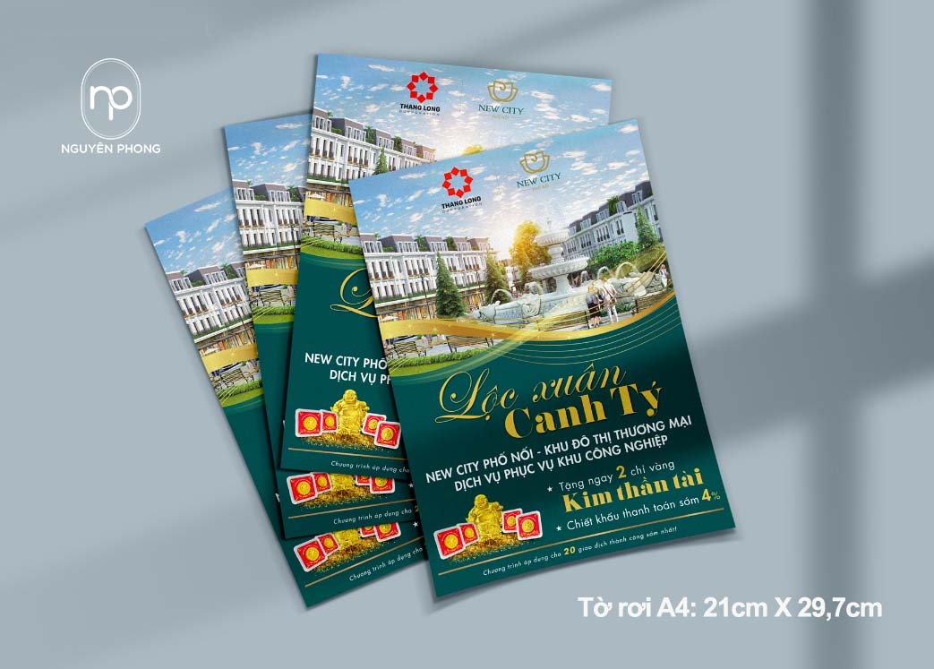 Mẫu thiết kế tờ rơi A4 sáng tạo , độc đáo 